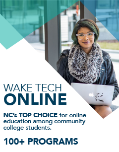 Wake Tech Online - NC's Top Choice for online education among community college students: 100+ Programs