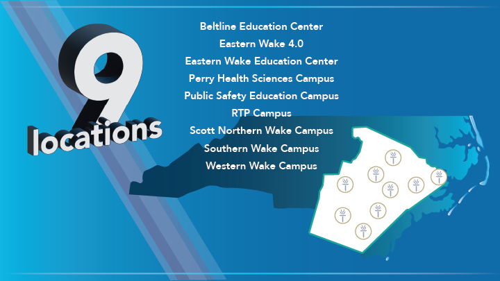 Wake Tech's Nine Locations