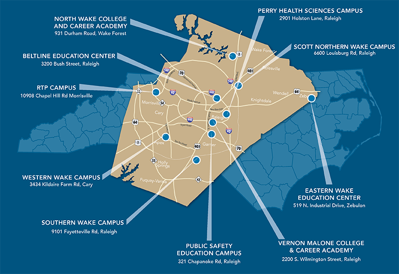 Wake Tech's Campuses & Centers | Wake Technical Community College