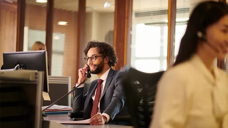 Image of a paralegal in an office setting