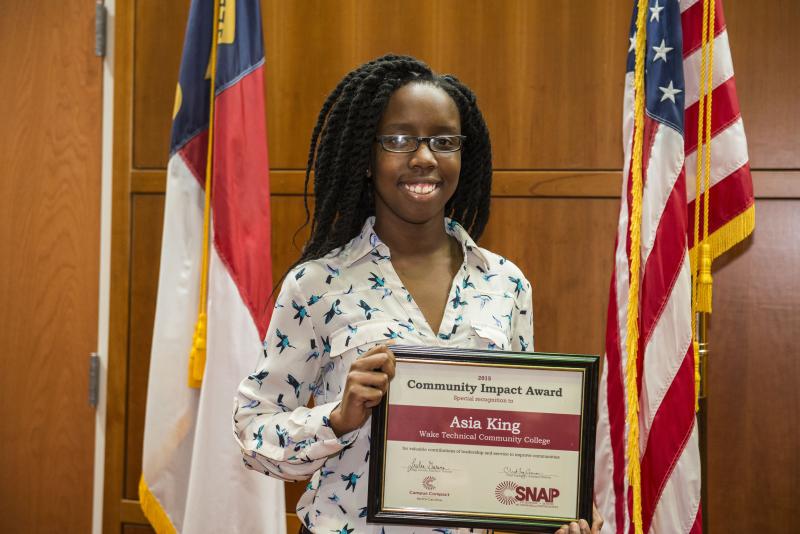 Student Leader Honored For Community Service