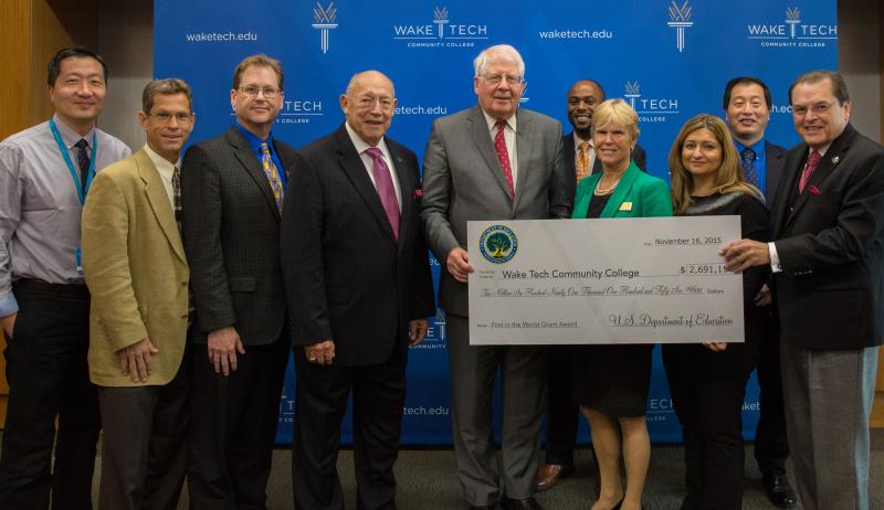 U.S. Rep. David Price Announces Major Grant Award for Wake Tech