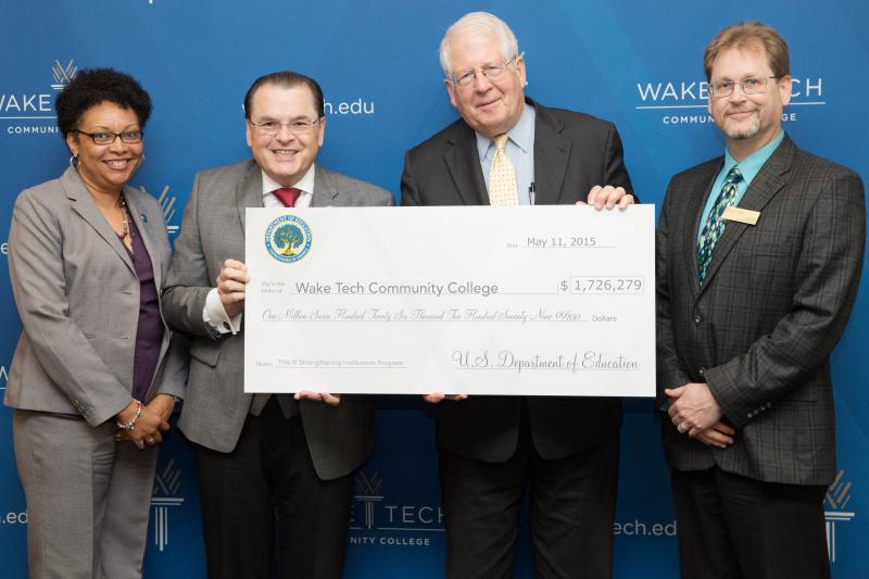 U.S. Rep. David Price Announces Major Grant Award for Wake Tech