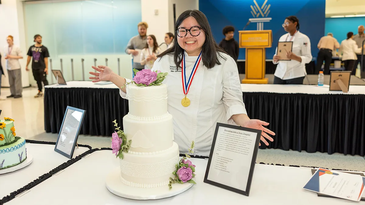 Mei Goodrich, Best in Show winner at the February 2025 North Carolina American Culinary Federation competition at Wake Tech.