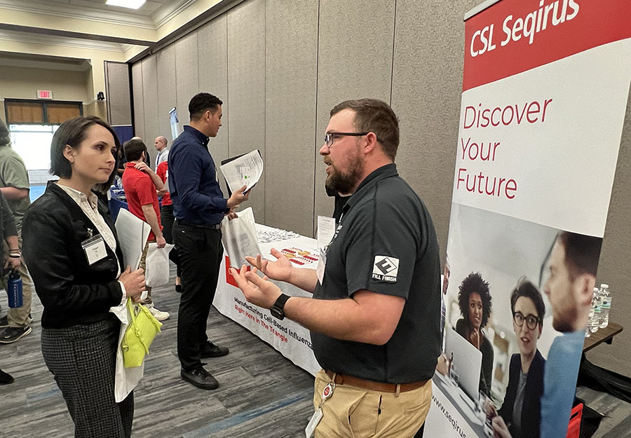 Biotech Students Connect with Employers at Career Fair