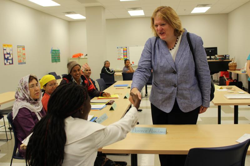 U.S. State Department Secretary Visits Wake Tech to Highlight Refugee Services