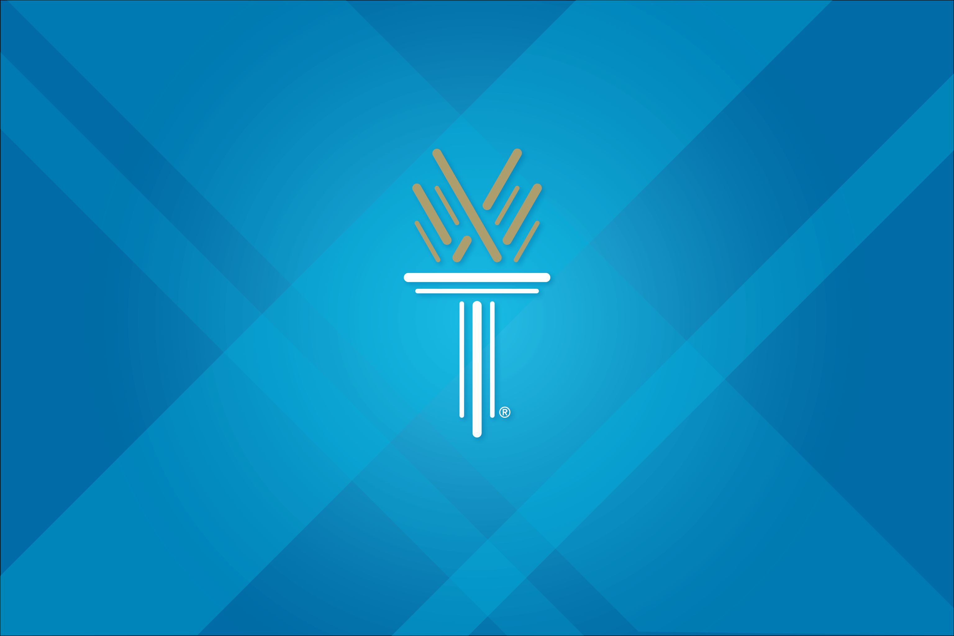 Wake Tech torch logo on blue background