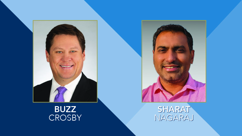 "Buzz" Crosby and Sharat Nagaraj join Wake Tech's Board of Trustees.