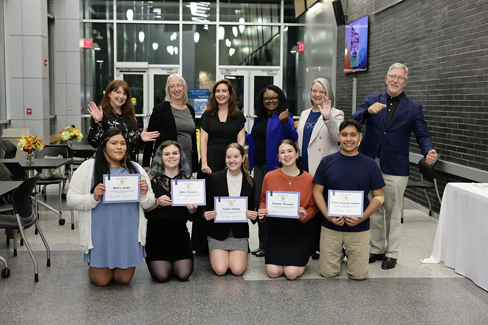 Twelve Wake Tech students were inducted into Sigma Kappa Delta, the national honor society for English and literature excellence at two-year colleges.