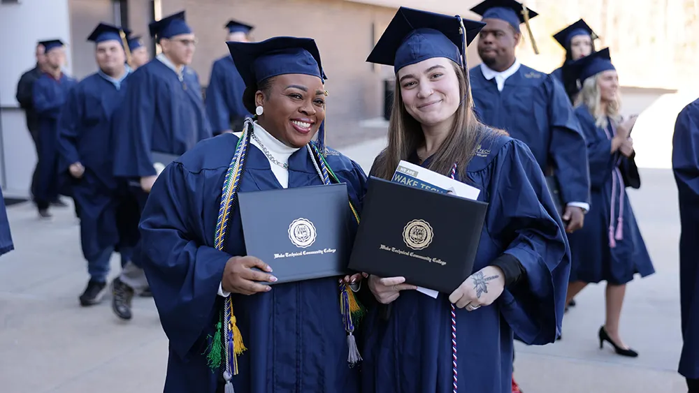 Hundreds of Wake Tech graduates celebrated their accomplishments at Fall Commencement.