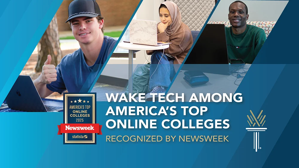 Wake Tech Among America's Top Online Colleges graphic