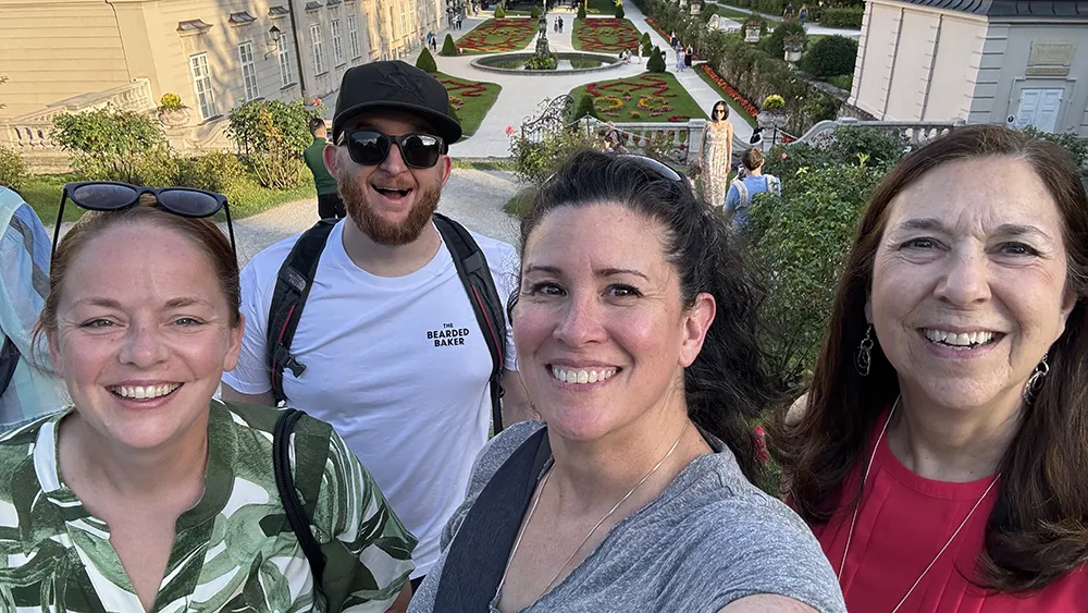 Wake Tech students and instructors pose for a photo during a 2024 Study Abroad trip to Austria.