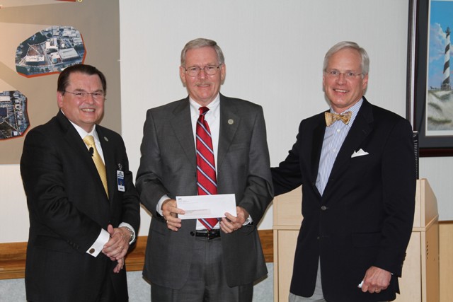 Dr. Stephen Scott, Wake Tech President, Jim Perry, Board of Trustees, Paul Coble, Wake County Commissioners