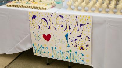 Wake Tech Hosts Curbside Pinning Ceremony for Nursing Graduates 