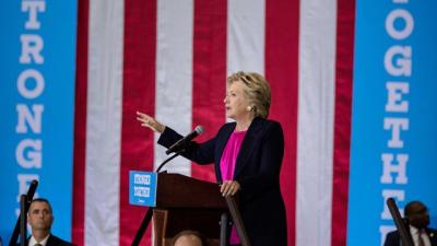 Hillary Clinton Visits Wake Tech