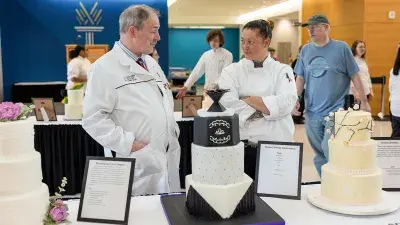 Wake Tech students won 33 medals for their dazzling cakes and showpieces at the February 2025 North Carolina American Culinary Federation competition.