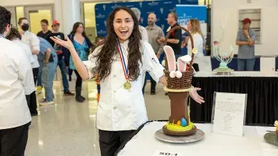 Wake Tech students won 33 medals for their dazzling cakes and showpieces at the February 2025 North Carolina American Culinary Federation competition.