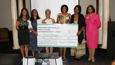 AKA Sigma Tau Omega Scholarship presentation