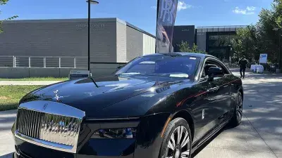 Electric vehicles are celebrated during a car show at the Hendrick Center for Automotive Excellence on Scott Northern Wake Campus.