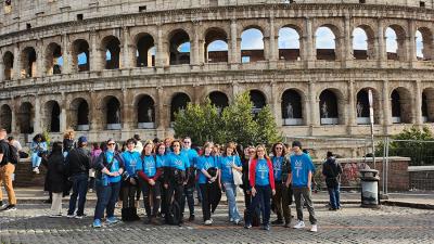 Wake Tech students visit Rome during a Study Abroad trip.