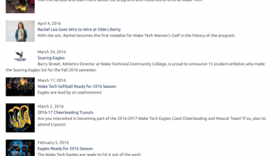 Wake Tech Athletics Debuts New Website