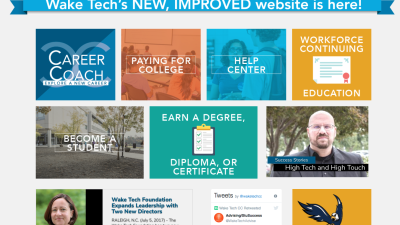 waketech.edu has been completely redesigned and rebuilt.