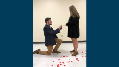 Couple Gets Engaged in Classroom Where They Met