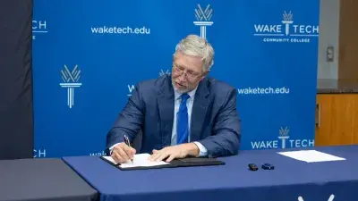 Wake Tech and UNC-Pembroke Signing Ceremony