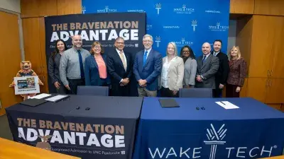 Wake Tech and UNC-Pembroke Signing Ceremony