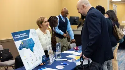 One of the hundreds of people who attended Wake Tech's Job Fair