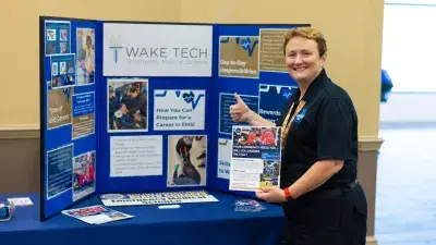 One of the hundreds of people who attended Wake Tech's Job Fair