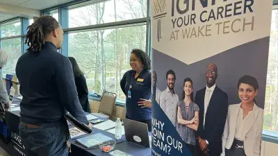 Nearly 500 job seekers attended Wake Tech's third-annual job fair.