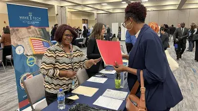 Nearly 500 job seekers attended Wake Tech's third-annual job fair.