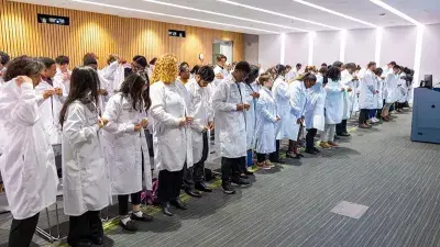 Biotech Students Receive Lab Coats