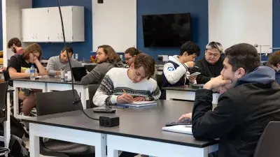 Spring Semester Begins with Enrollment Surge, Wake Tech President Dr. Scott Ralls Scott Northern Wake Campus greets students