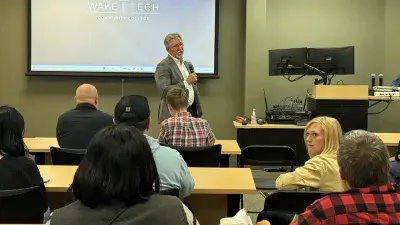 Wake Tech celebrated National Apprenticeship Week with an information session for high school students.