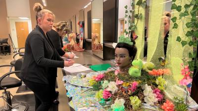 Cosmetology and Esthetics Students Showcase Hair and Make-Up Talents 