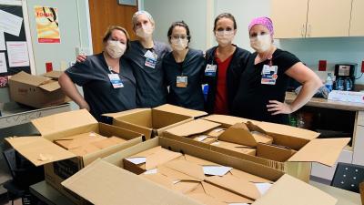 Wake Tech Employees Deliver Lunches to First Responders and Healthcare Workers