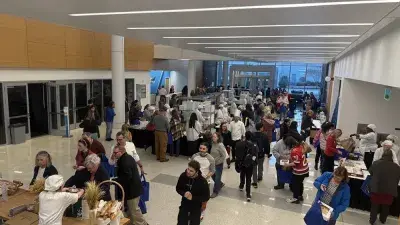 Wake Tech's semi-annual Bakers' Row event usually attracts a large crowd.