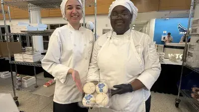 Wake Tech's semi-annual Bakers' Row event usually attracts a large crowd.