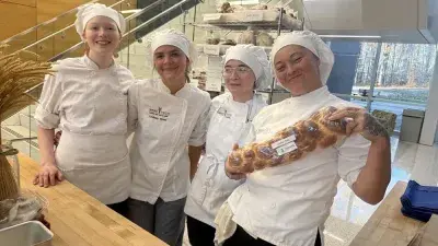 Wake Tech's semi-annual Bakers' Row event usually attracts a large crowd.