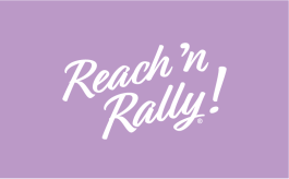 Reach and Rally magenta logo