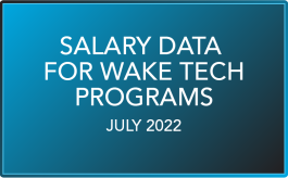 Salary Data for Wake Tech Programs August 2022