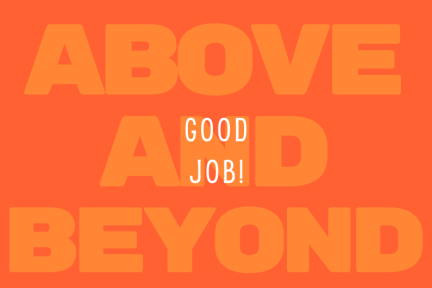 Going Above and Beyond graphic