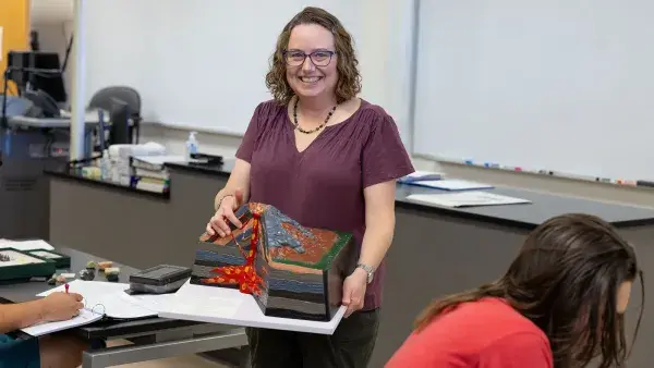 Senior Professor of Geology Gretchen Miller