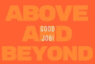 Going Above and Beyond Going Above and Beyond graphic