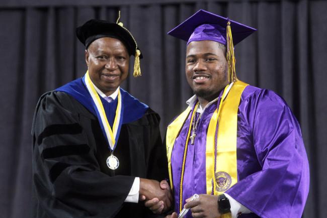 Wake Tech graduate Jaylon Martin earned a bachelor's degree from East Carolina University.
